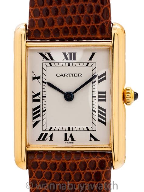 cartier tank watch price list|pre owned cartier tank.